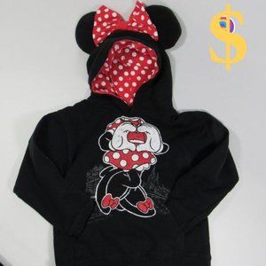 Disney I Love You Minnie Mouse Pullover Hoodie S